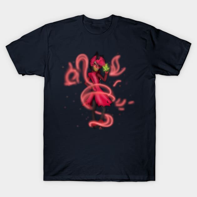 A deal in the making - Alastor The Radio Demon T-Shirt by Thehazbeansky1